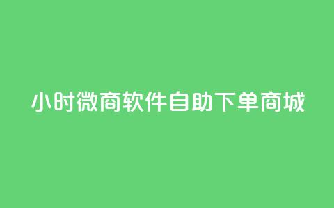 24小时微商软件自助下单商城 - 24小时自助下单微商商城软件推荐! 第1张 24小时微商软件自助下单商城 - 24小时自助下单微商商城软件推荐! 第1张