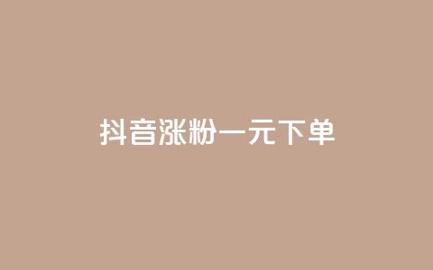 抖音涨粉一元下单 - 低价快手号 第1张